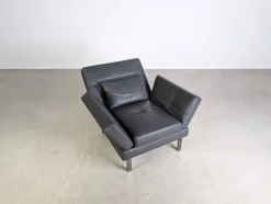 Sale Pamono Leather Amber Chair by Amberg for Brühl