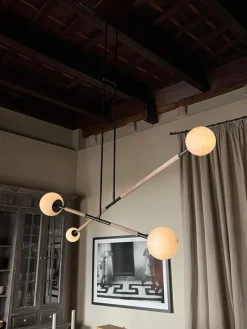 Pamono Leather and Alabaster Mobile Chandelier by Contain><noscript><img width=