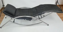 Discount Pamono Leather Chaise Lounge, 1980s