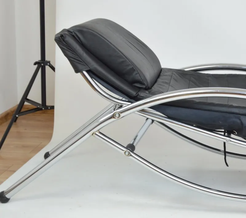 Discount Pamono Leather Chaise Lounge, 1980s