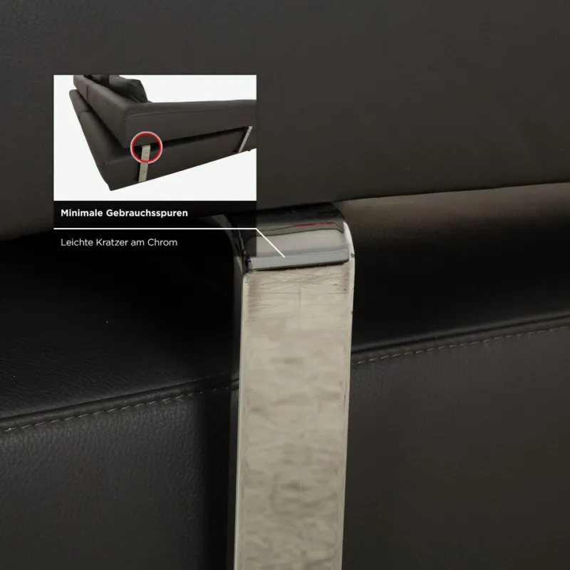 Clearance Pamono Leather Corner Sofa by Ewald Schillig