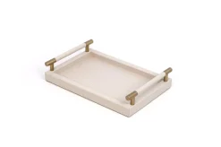 Online Pamono Leather Dedalo Tray from Pinetti