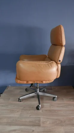 Hot Pamono Leather Executive Chair by Otto Zapf for Topstar, Germany, 1980s