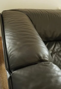 Pamono Leather Flandra Modular Sofa by Vico Magistretti for Cassina, Italy, 1970s, Set of 4><noscript><img width=
