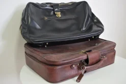 Pamono Leather Homa Suitcases, 1950s, Set of 2><noscript><img width=