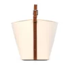 Clearance Pamono Leather Ovo Basket from Pinetti