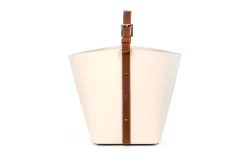 Clearance Pamono Leather Ovo Basket from Pinetti