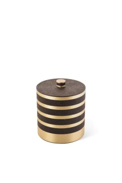 Pamono Leather Saturno Box from Pinetti> Trunks, Crates & Baskets