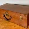Hot Pamono Leather Suitcase from Louis Vuitton, Paris, France, 1920s