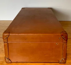 Hot Pamono Leather Suitcase from Louis Vuitton, Paris, France, 1920s