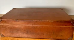 Hot Pamono Leather Suitcase from Louis Vuitton, Paris, France, 1920s