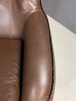 Discount Pamono Leather Swivel Armchairs from PEEM, Finland, 1970s, Set of 2