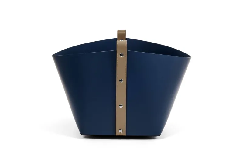 Pamono Leather This Basket> Trunks, Crates & Baskets