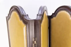 Pamono Leatherette Screen, 1930s> Room Dividers & Screens