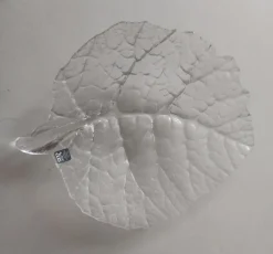 Pamono Leave Glass Bowl by Mats Jonasson for Maler AS, 1970s> Bowls