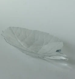 Pamono Leave Glass Bowl by Mats Jonasson for Maler AS, 1970s><noscript><img width=