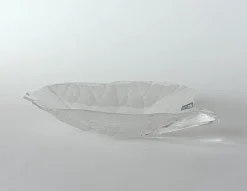 Pamono Leave Glass Bowl by Mats Jonasson for Maler AS, 1970s><noscript><img width=