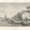 Sale Pamono Lebreton, Illustration of Guayaquil Waterfront and Harbor City View, 1867, Engraving