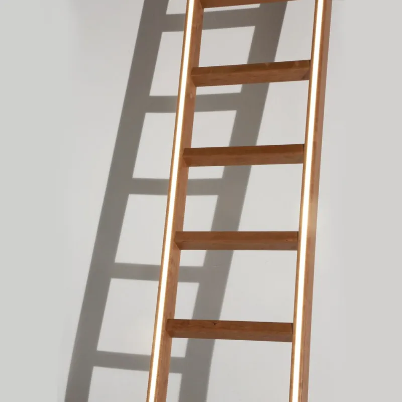 Outlet Pamono LED Line Light Ladder in Cherry by Noah Spencer