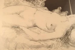 Discount Pamono Leonard Tsuguharu Foujita, Le Rêve, 1940s, Lithograph on Arches Paper