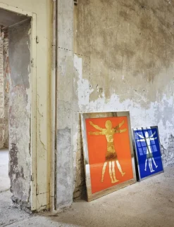 Sale Pamono Leonardo Da Vinci, the Vitruvian Man, Icon Wall Decoration by Davide Medri