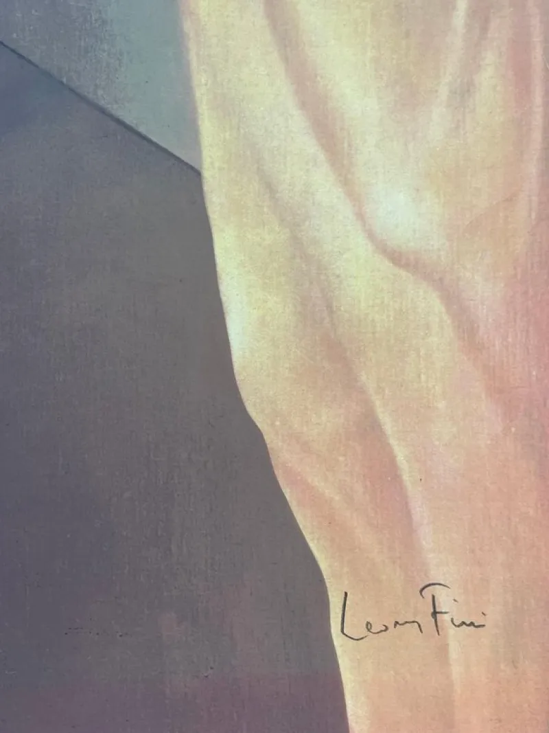 Pamono Leonor Fini, Two Princesses and a Bird, 1970s, Lithograph