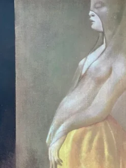 Pamono Leonor Fini, Two Princesses and a Bird, 1970s, Lithograph