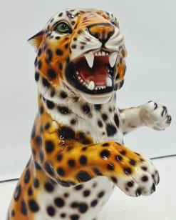 Online Pamono Leopard Statue in Ceramic from Ceramiche Boxer