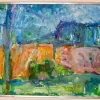 Pamono Leopold Fare, Abstract Composition, 1950s, Oil on Canvas, Framed> Mid-Century
