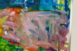 Pamono Leopold Fare, Abstract Composition, 1950s, Oil on Canvas, Framed><noscript><img width=
