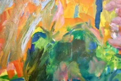 Pamono Leopold Fare, Abstract Composition, 1950s, Oil on Canvas, Framed><noscript><img width=