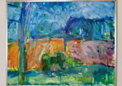 Pamono Leopold Fare, Abstract Composition, 1950s, Oil on Canvas, Framed><noscript><img width=