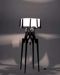 Outlet Pamono Lese Floor Lamp in Charcoal Black by Konstantin Achkov for Lock