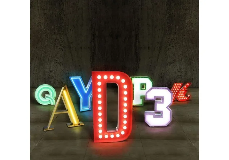 Online Pamono Letter W Graphics Lamp by Circu