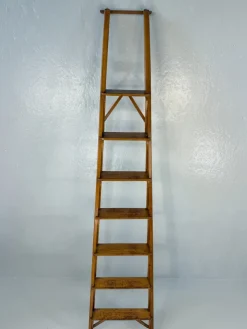 Pamono Library Ladder by Franco Albini for Poggi, 1950s><noscript><img width=