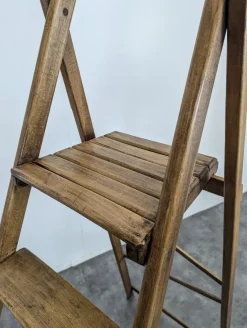 Pamono Library Stepladder in Wood><noscript><img width=