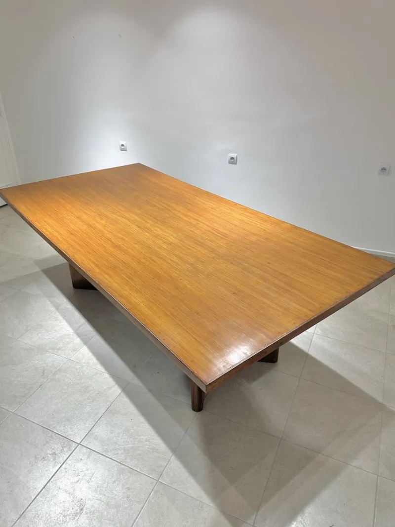 Pamono Library Table by Pierre Jeanneret, 1950s> Console Tables