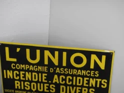 Pamono License Plate Union Compagnie Assicurance France, 1930><noscript><img width=