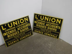 Pamono License Plate Union Compagnie Assicurance France, 1930><noscript><img width=