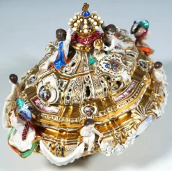 Pamono Lidded Crown Tureen by Maria Josepha for Meissen Drüselkästchen, Austria><noscript><img width=