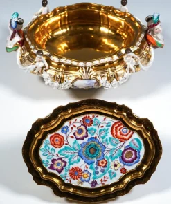 Pamono Lidded Crown Tureen by Maria Josepha for Meissen Drüselkästchen, Austria><noscript><img width=