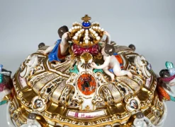 Pamono Lidded Crown Tureen Meissen by Maria Josepha for Meissen Drüselkästchen, Austria><noscript><img width=