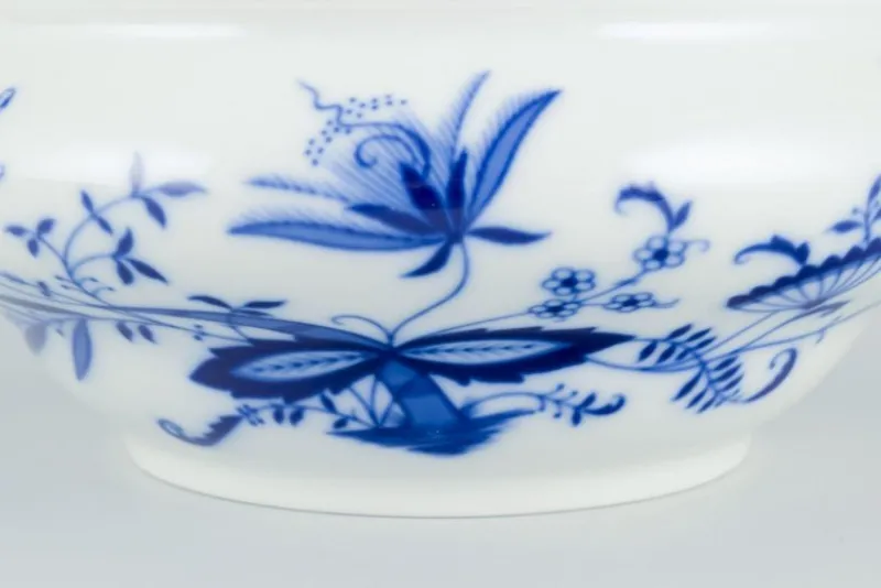 Best Pamono Lidded Porcelain Tureen with Blue Onion Decor, Germany, 1930s-1940s