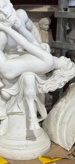 Online Pamono Life-Sized Sculpture of Greek God Pan, 20th Century, Marble