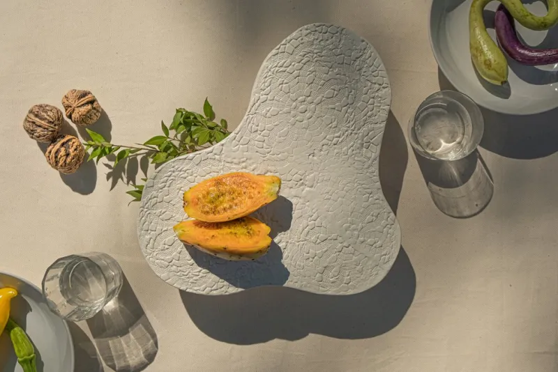 Pamono Lift Ceramic Plate by Chiara Cioffi for Materia Creative Studio> Decorative Plates