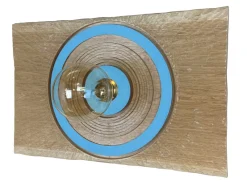 Pamono Light Blue Goccia Lamp by Pietro Meccani