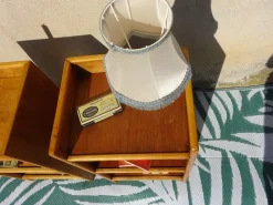 Outlet Pamono Light Wood Bedside Tables with Top Edges, 1990s, Set of 2