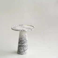Sale Pamono Lilac Marble Cone Side Table from Kiwano Concept