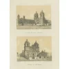 New Pamono Lima Church of San Francisco and Church of San Pedro, 1865, Lithograph on Paper