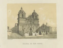New Pamono Lima Church of San Francisco and Church of San Pedro, 1865, Lithograph on Paper
